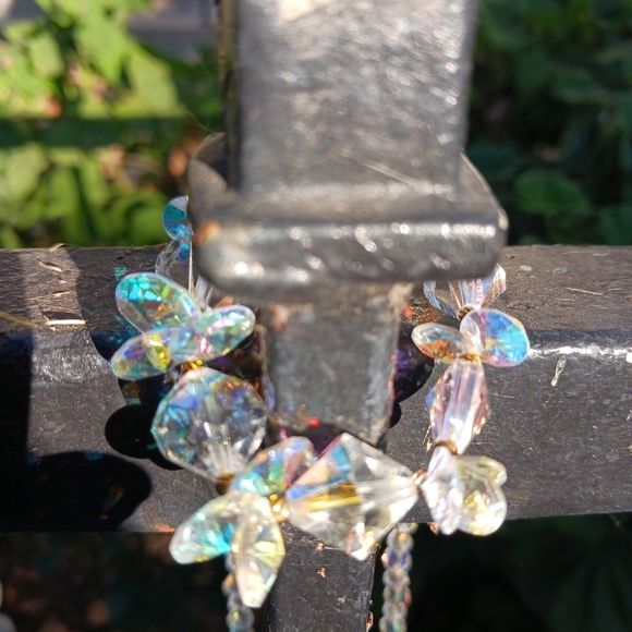 Crystal Necklace 3 Strands - Picture 5 of 9